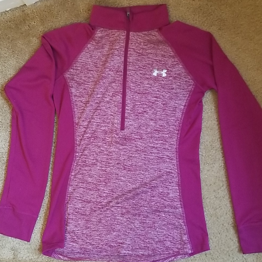 Burgundy Under Armour workout shirt